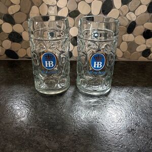 Glass Beer Mugs - Clear